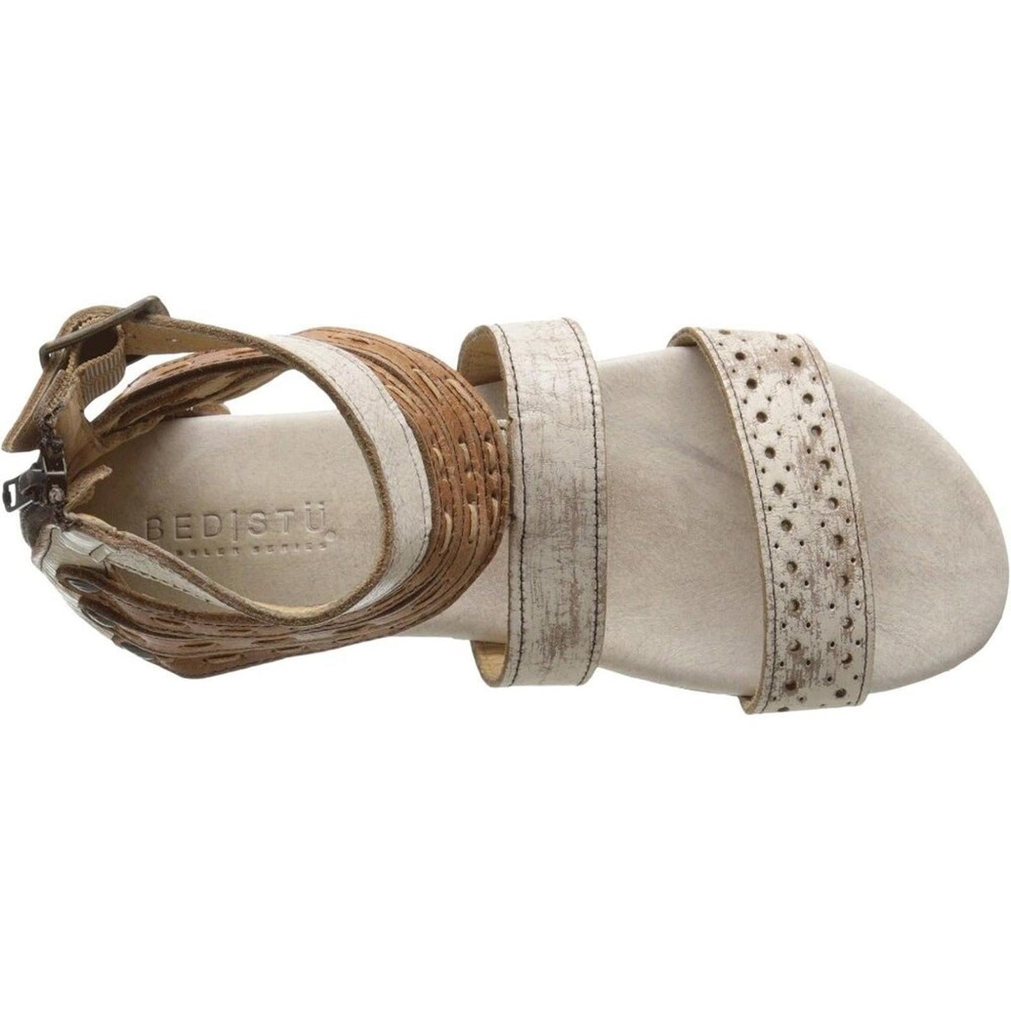 Artemis Nectar Tan Lux Leather Strappy Flat Sandals