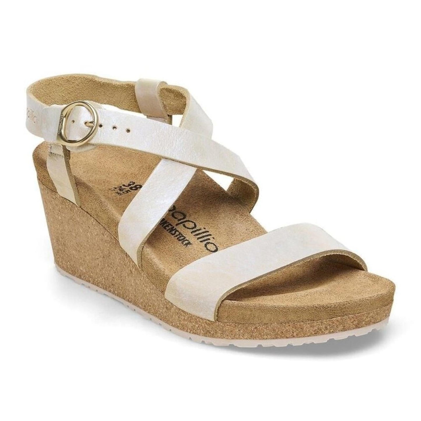 Papillio Sibyl Metallic Silver Wedge Sandals