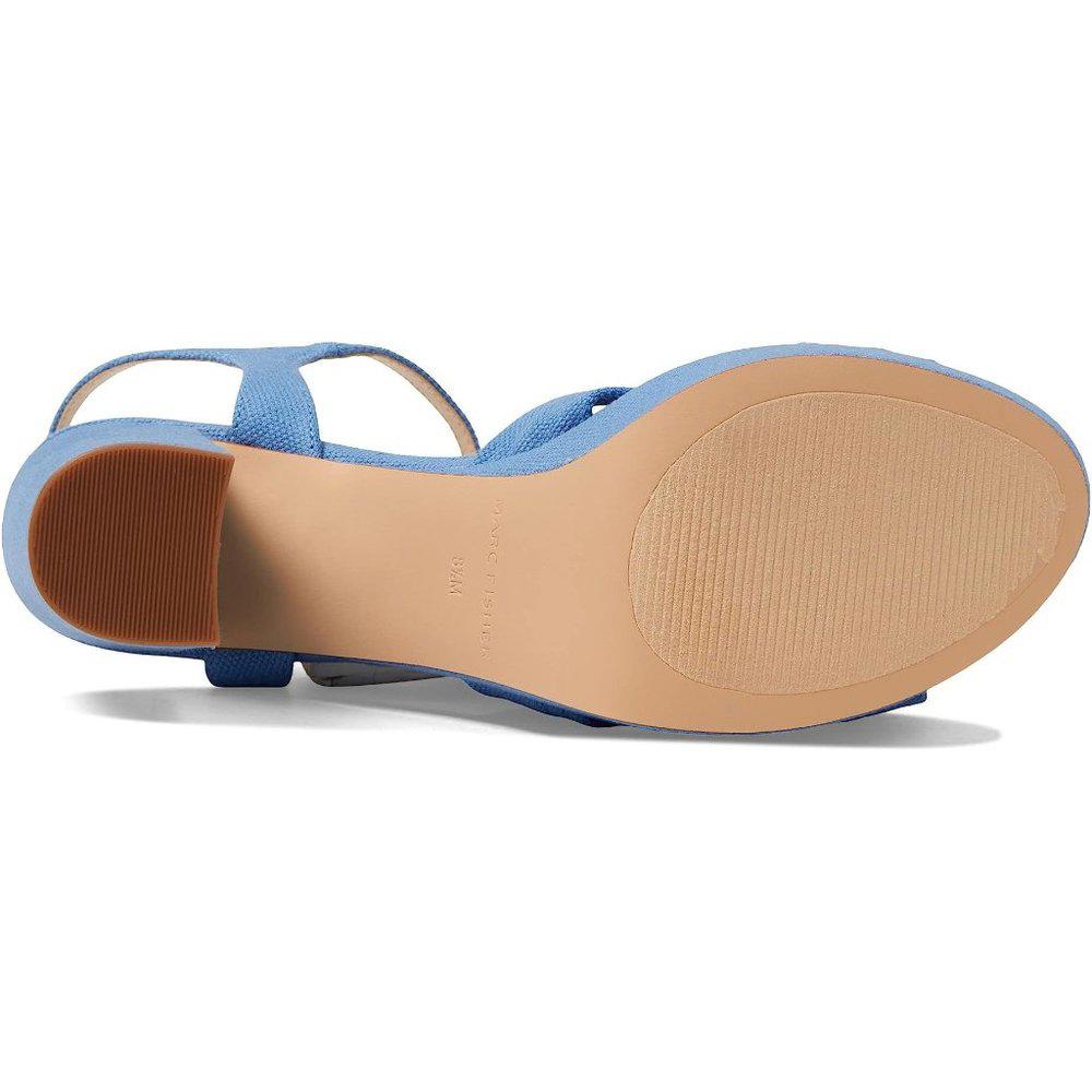 Deren Blue Heeled Sandals