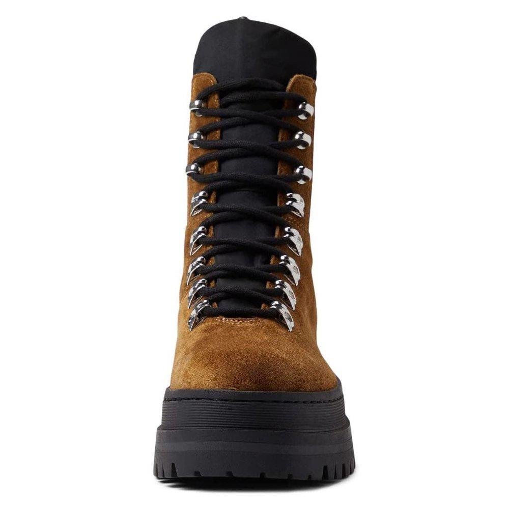Plune Lace Up Leather Boots
