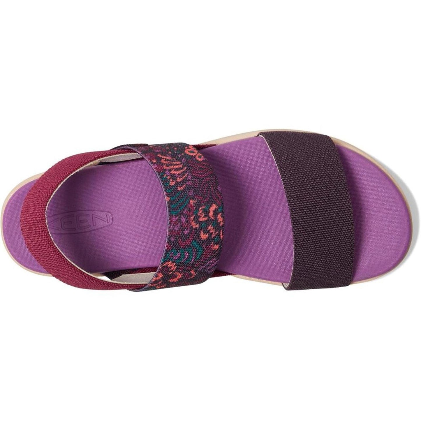 Elle Backstrap Beaujolais Plum Perfect Sandals