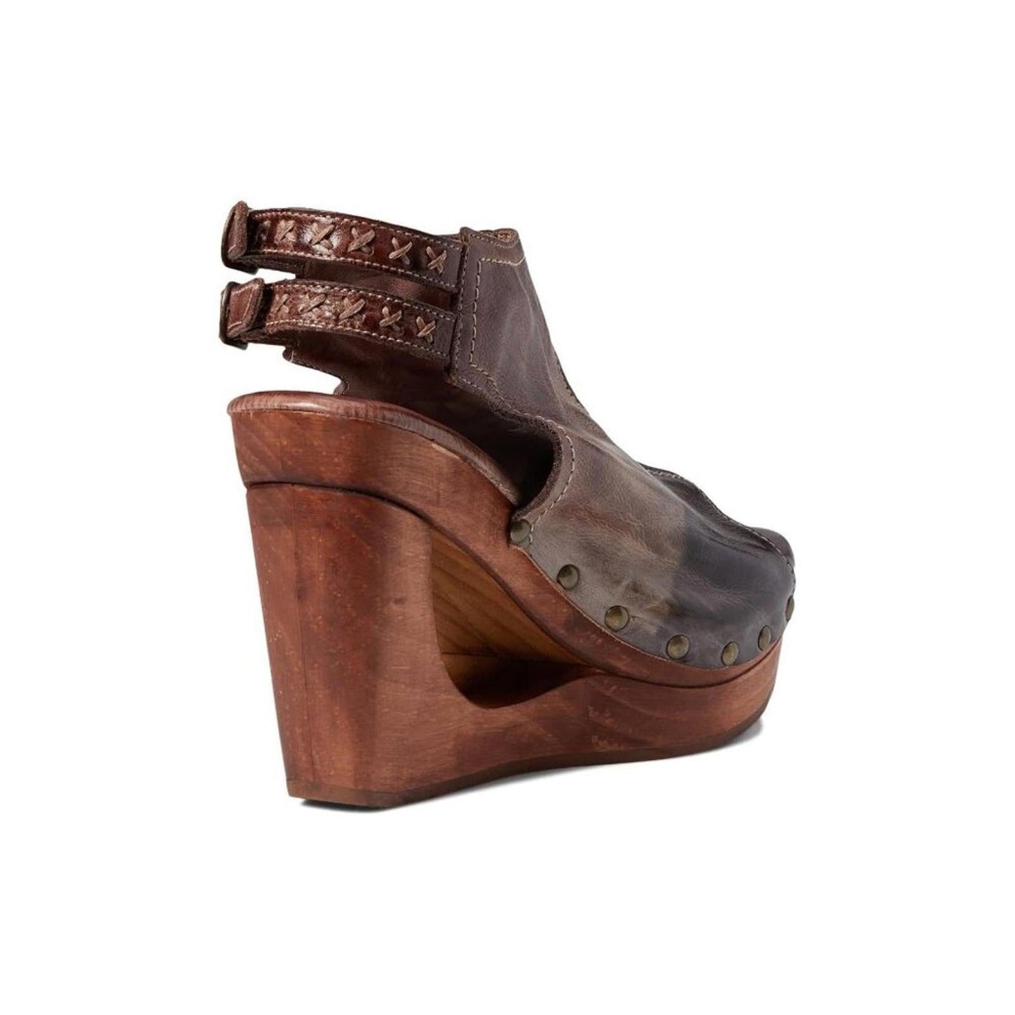 Imelda Starry Night Tie Dye Leather Wedge Sandals