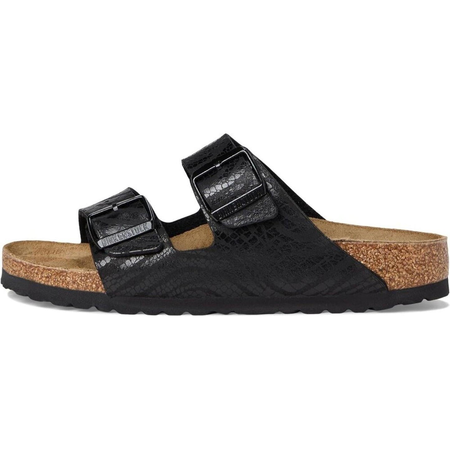 Arizona Black Silky Zebra Birko Flor Sandals