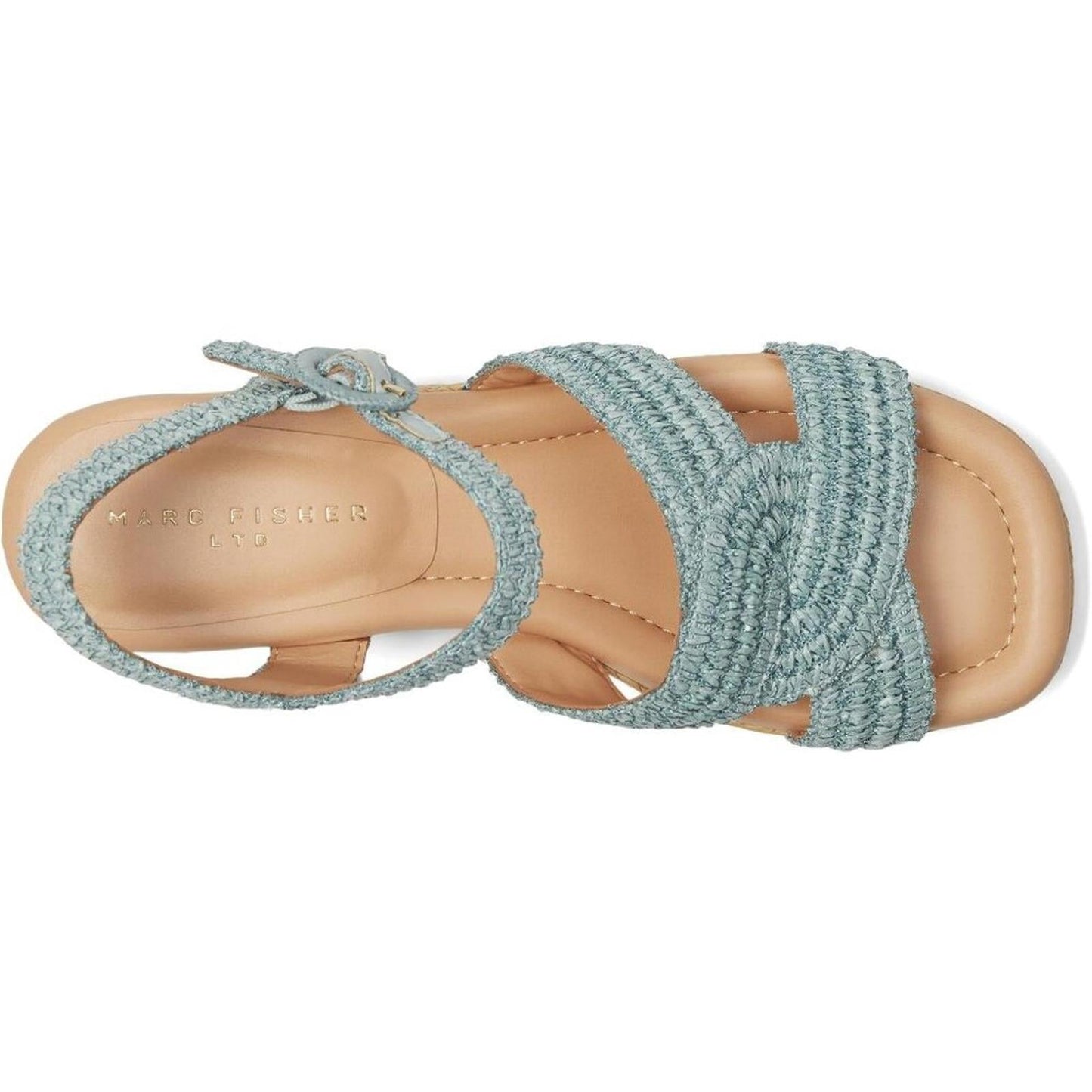 Payley Blue Wedge Platform Sandals