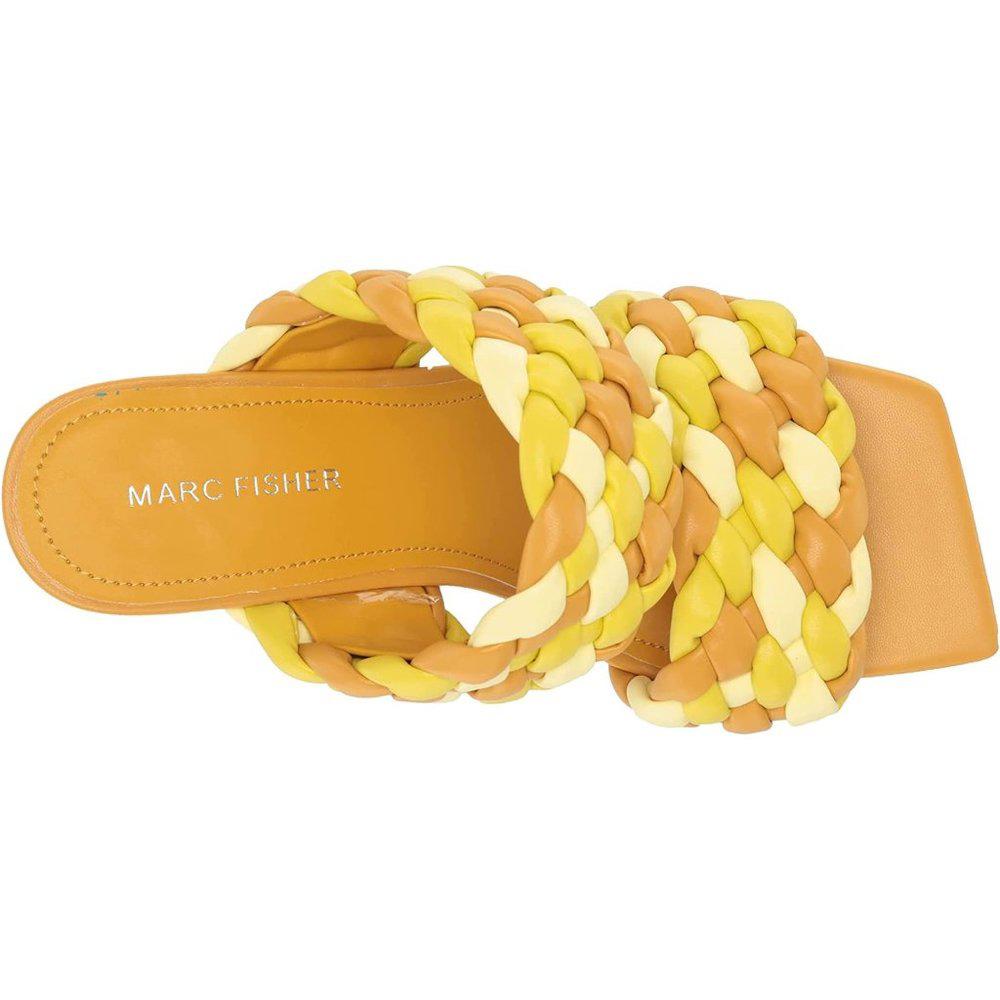 Toree Yellow Braided Heeled Sandals