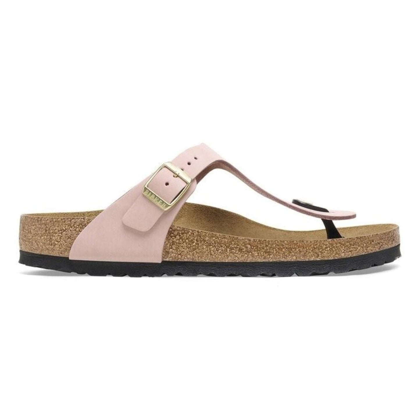 Gizeh Soft Pink Nubuck Leather Sandals