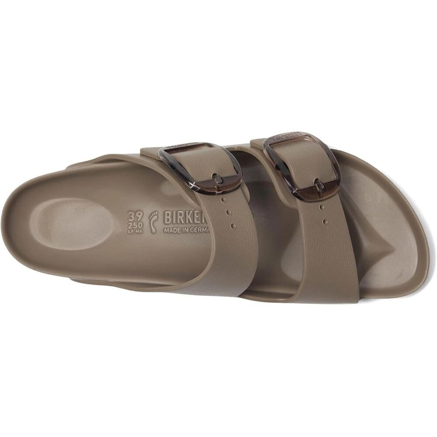 Arizona Big Buckle Gray Taupe Eva Sandals
