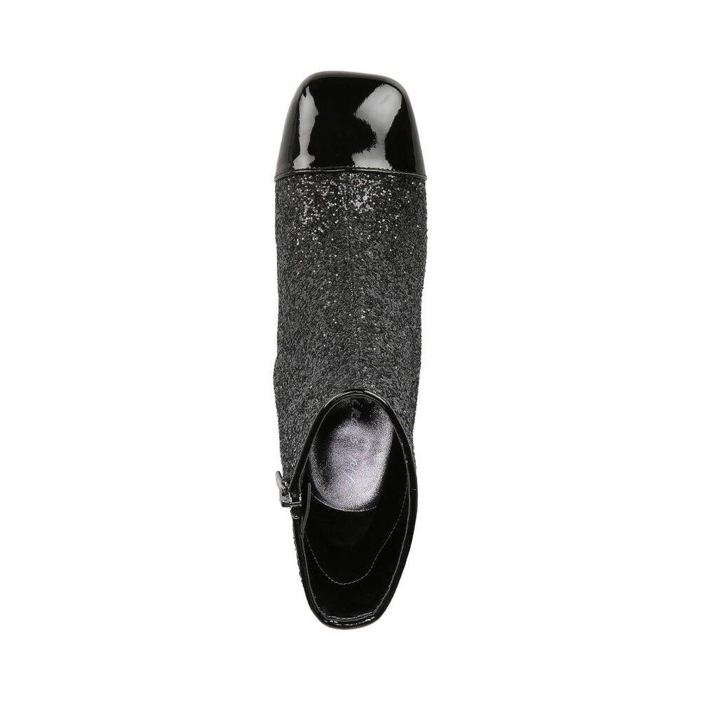 Osten Black Jewel Heeled Ankle Boots