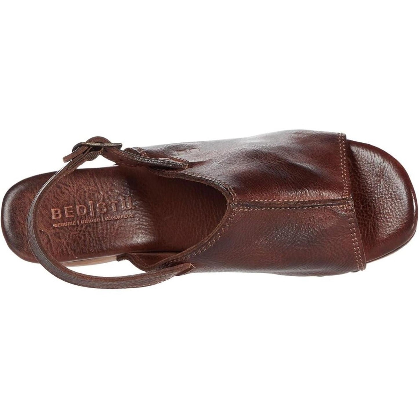 Marie Teak Dip-Dye Leather Heeled Sandals
