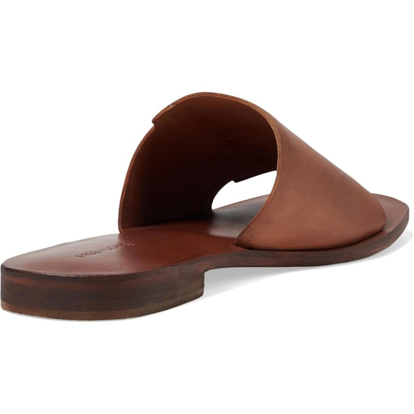 Verona Tan Leather Flat Sandals
