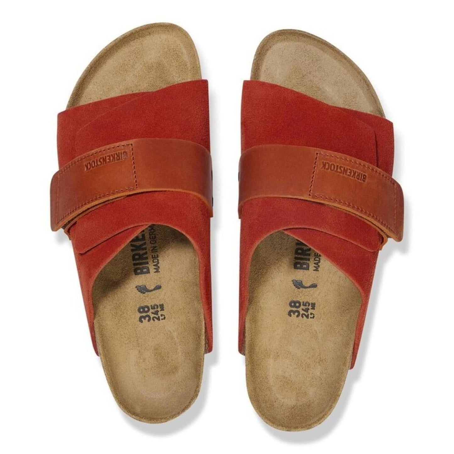 Kyoto Rust Brown Nubuck Suede Sandals