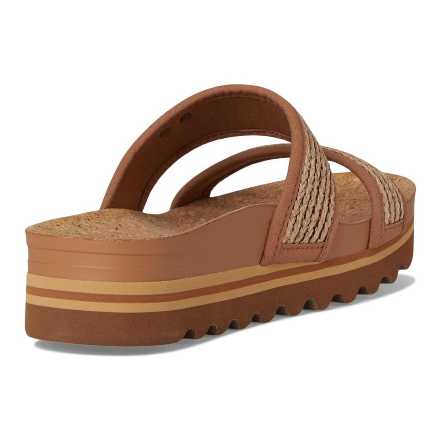 Cushion Vista Chocolate Raffia Hi Sandals