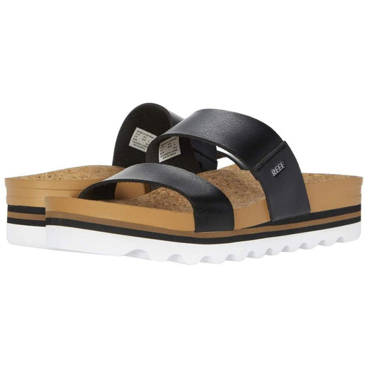 Cushion Vista Hi Black Slide Sandals