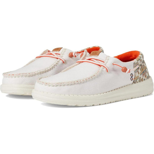 Wendy Funk Beige Jacquard Casual Shoes