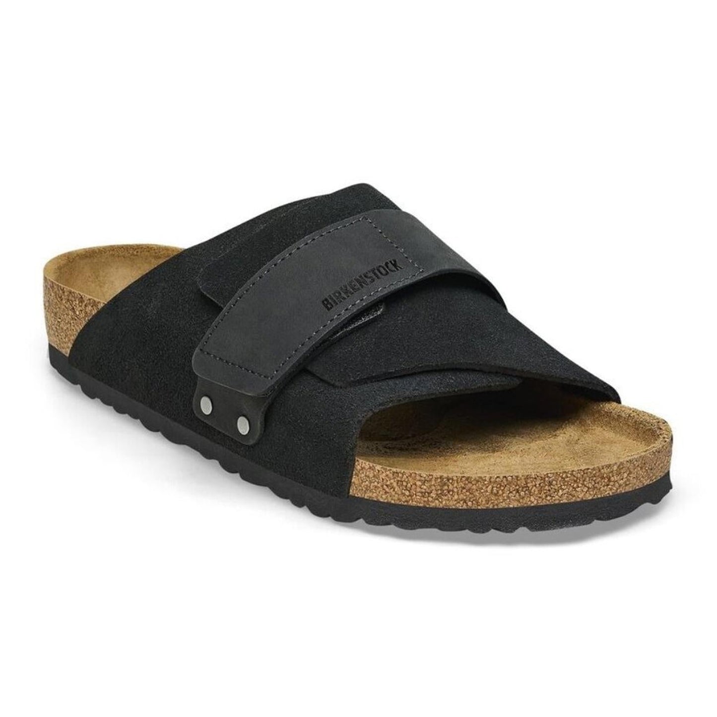 Kyoto Black Suede Leather Sandals