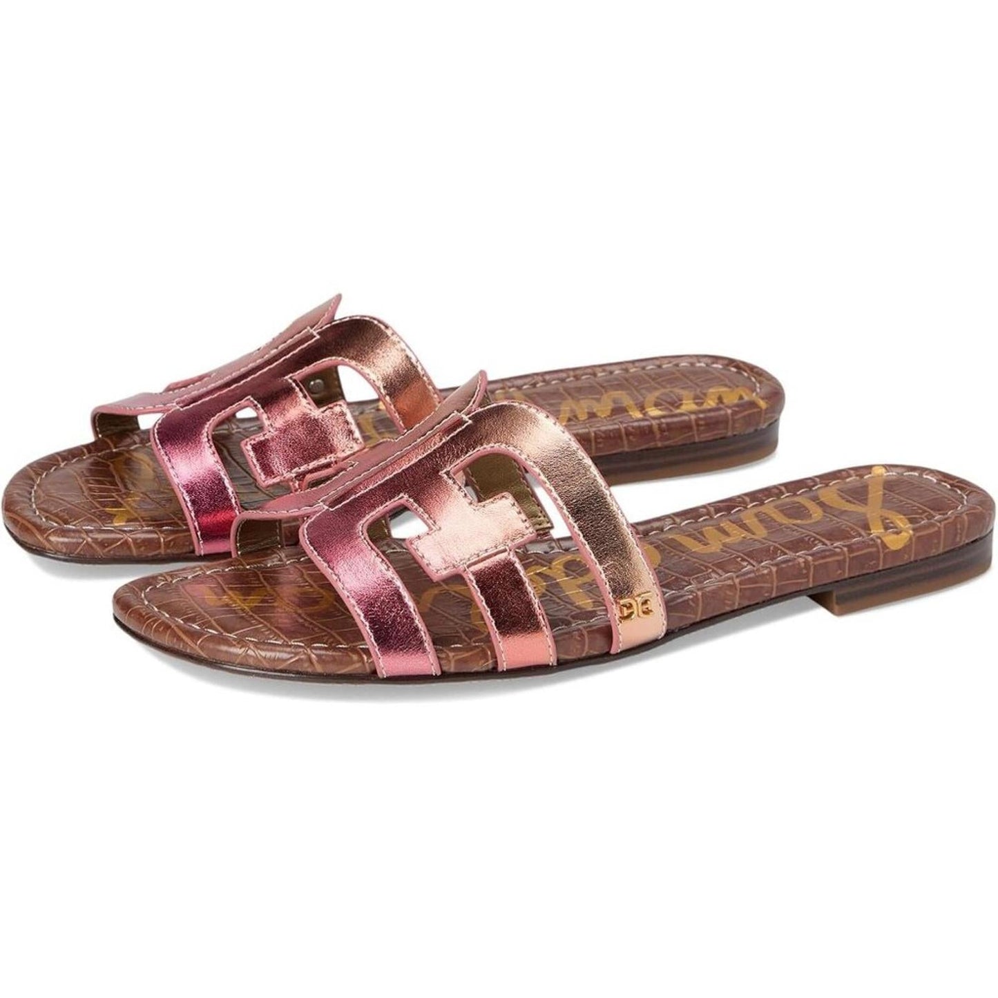 Bay Sunrise Multi Leather Flat Slide Sandals