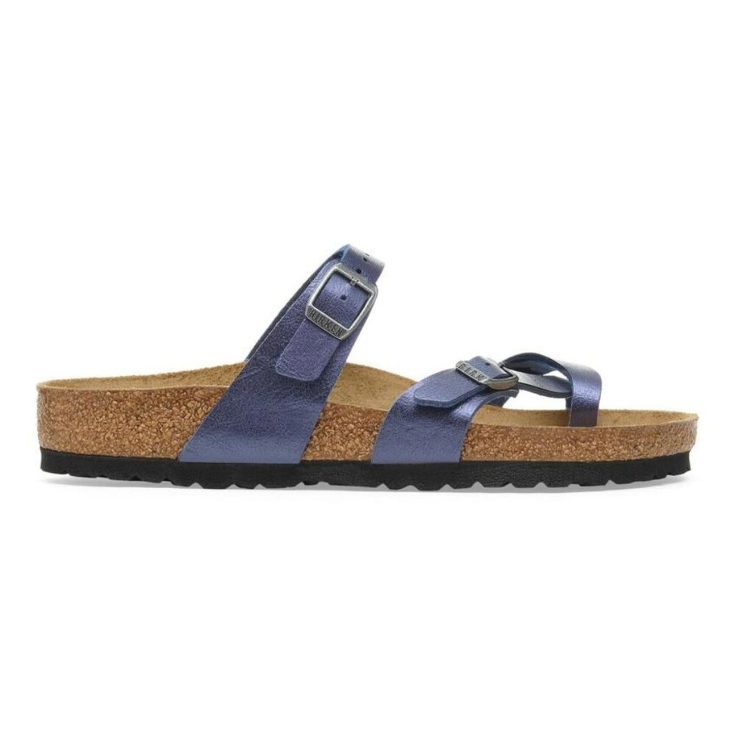 Mayari Graceful Midnight Blue Birko Flor Sandals