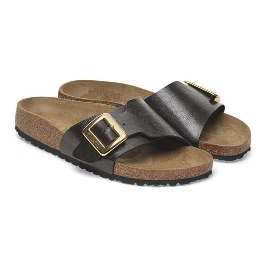 Catalina Luxe Buckle Graceful Licorice Birko Flor Sandals