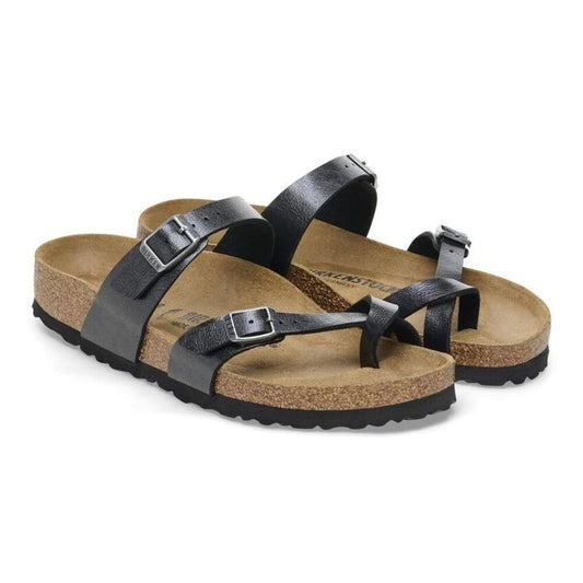 Mayari Graceful Licorice Birko Flor Sandals