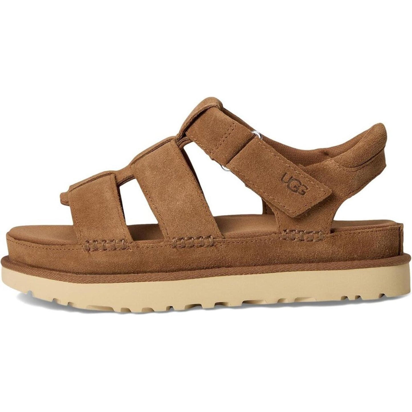 Goldenstar Chestnut Suede Strap Sandals