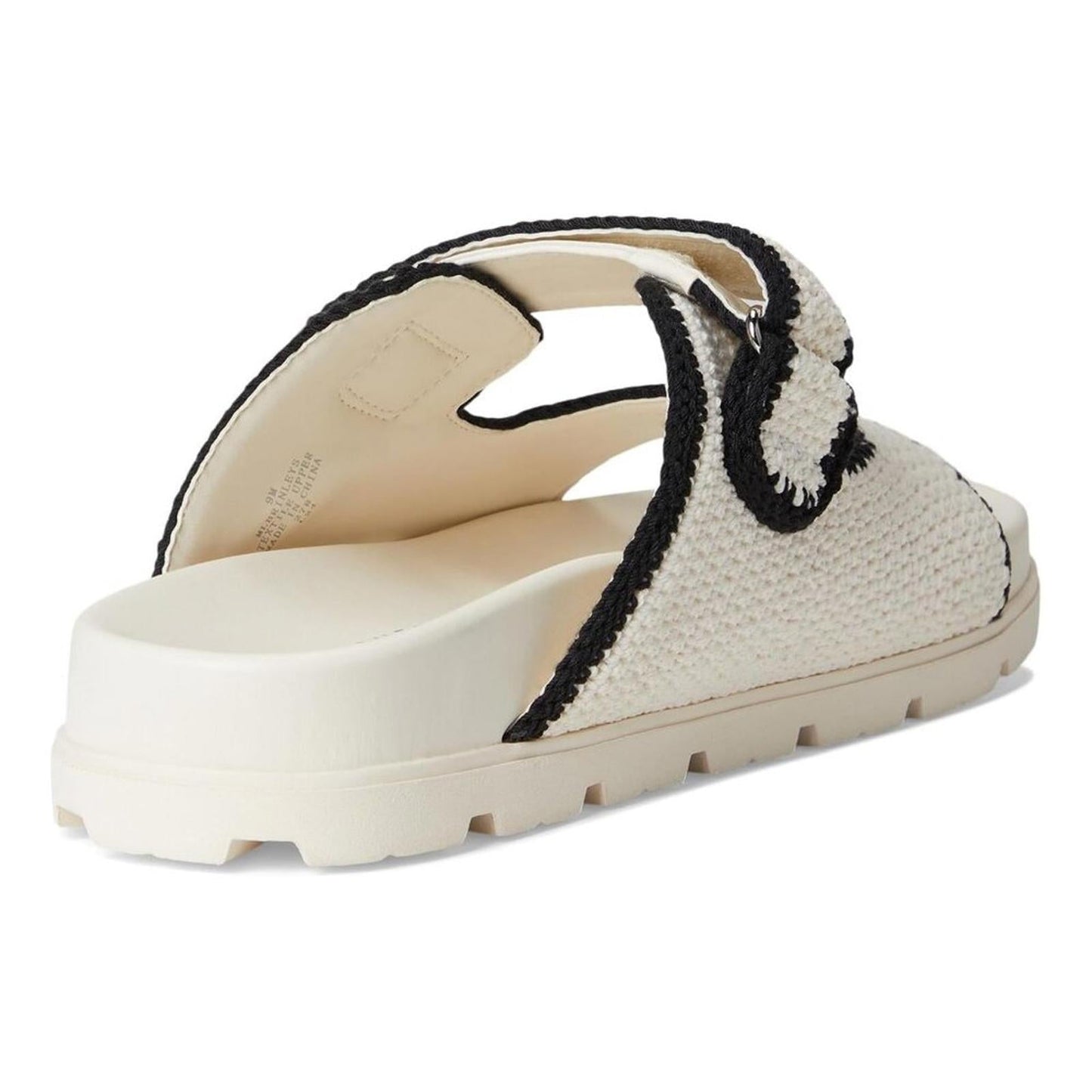Brinleys Cream Multi Slide Sandals