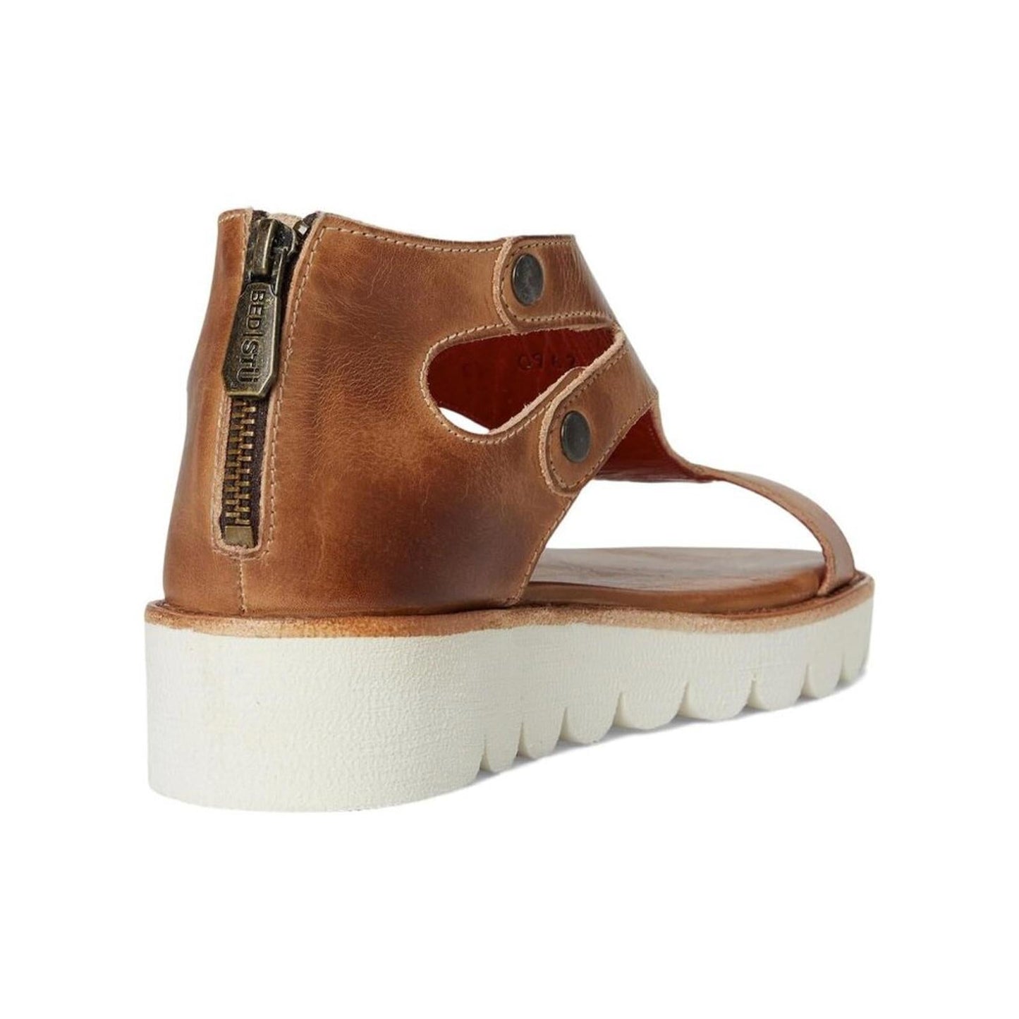 Soni 2 Tan Rustic Leather Platform Sandals