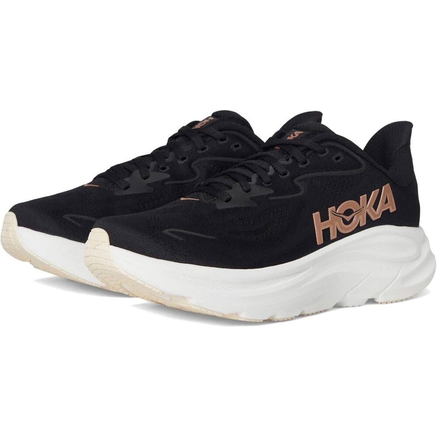 Clifton 10 Black Rose Gold Sneakers