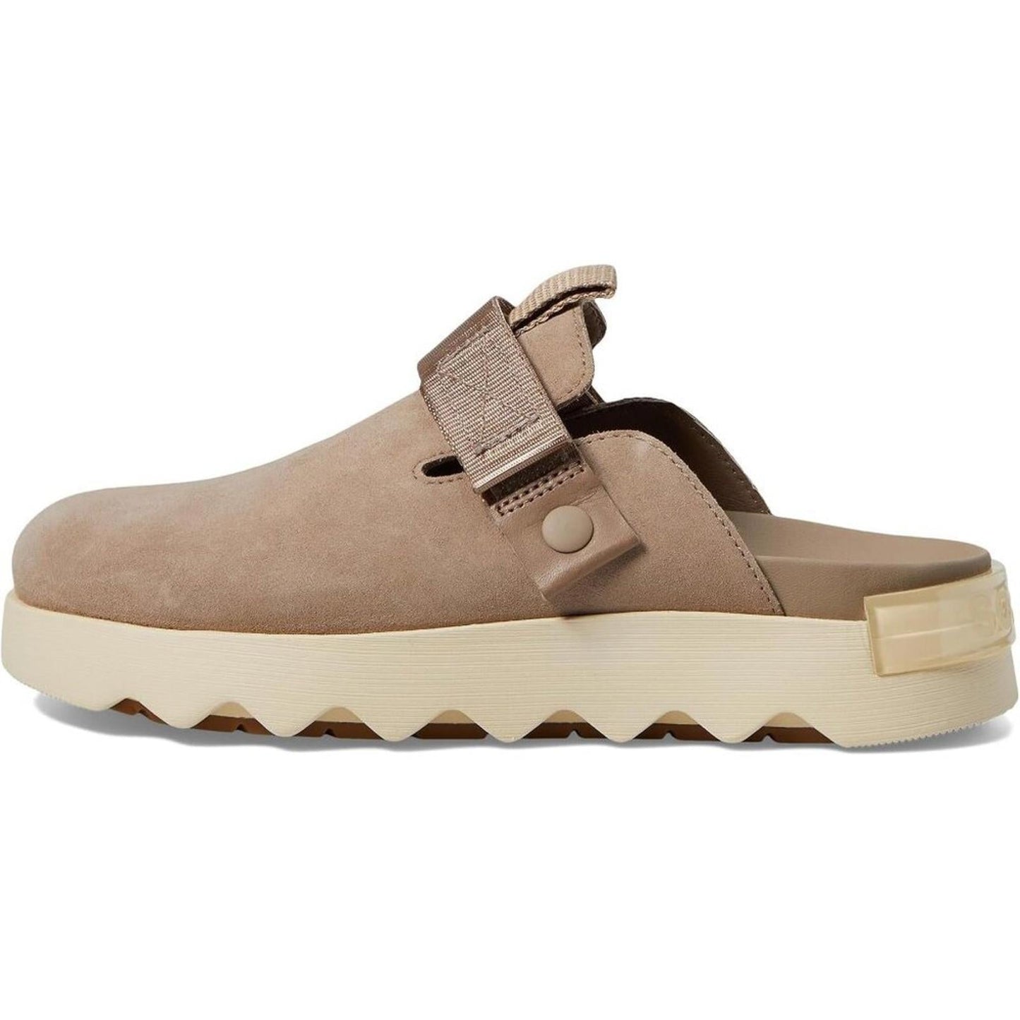 Viibe Omega Taupe Leather Clog