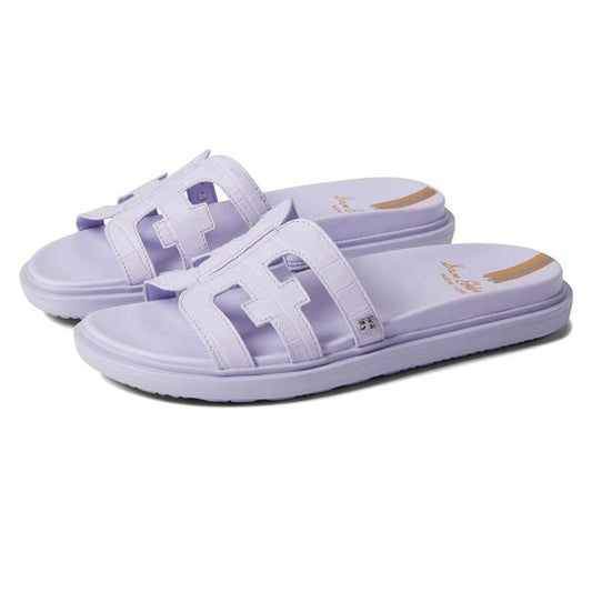 Valeri Lilac Slide Sandals