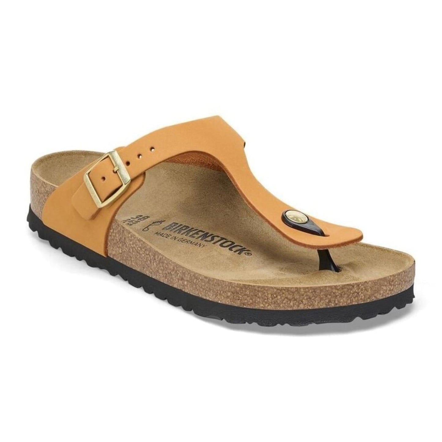 Gizeh Burn Orange Nubuck Leather Sandals