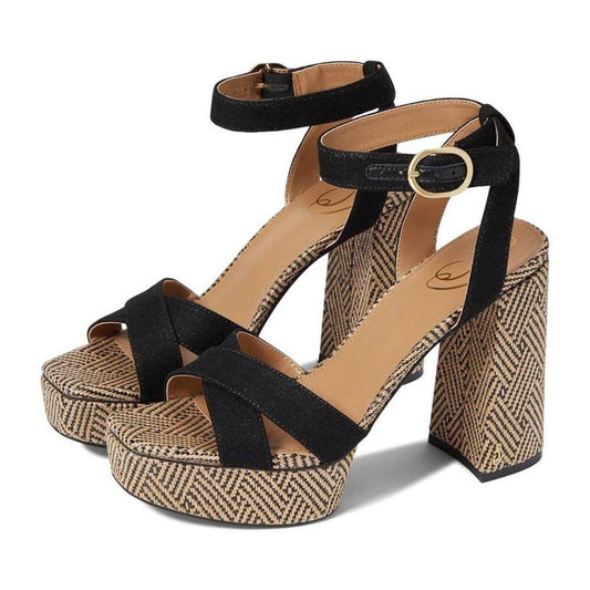 Nolita Black Heeled Sandals
