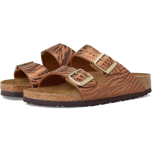 Arizona Pecan Zebra Birko Flor Sandals
