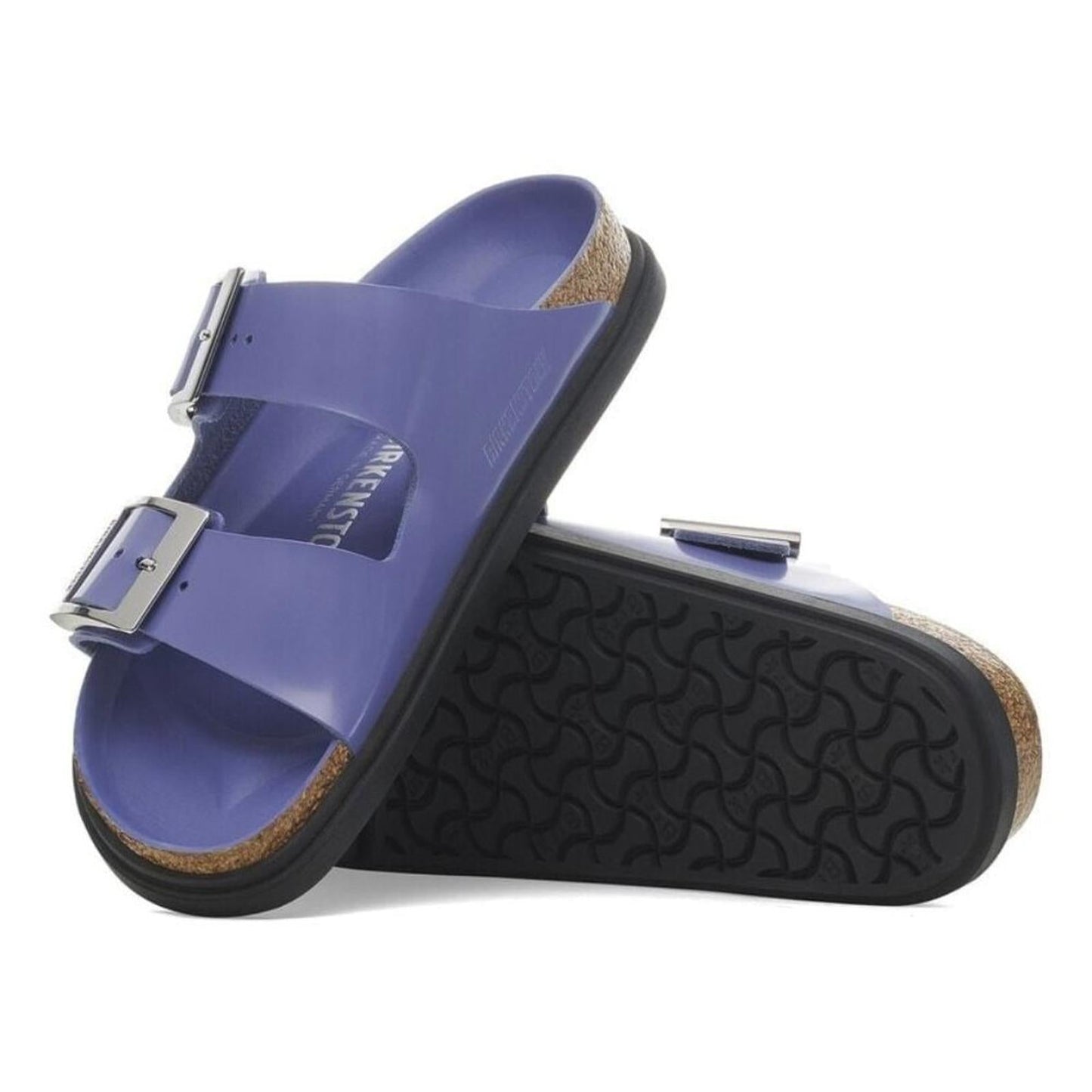 Arizona Droplet Buckle High Shine Purple Dusk Sandals