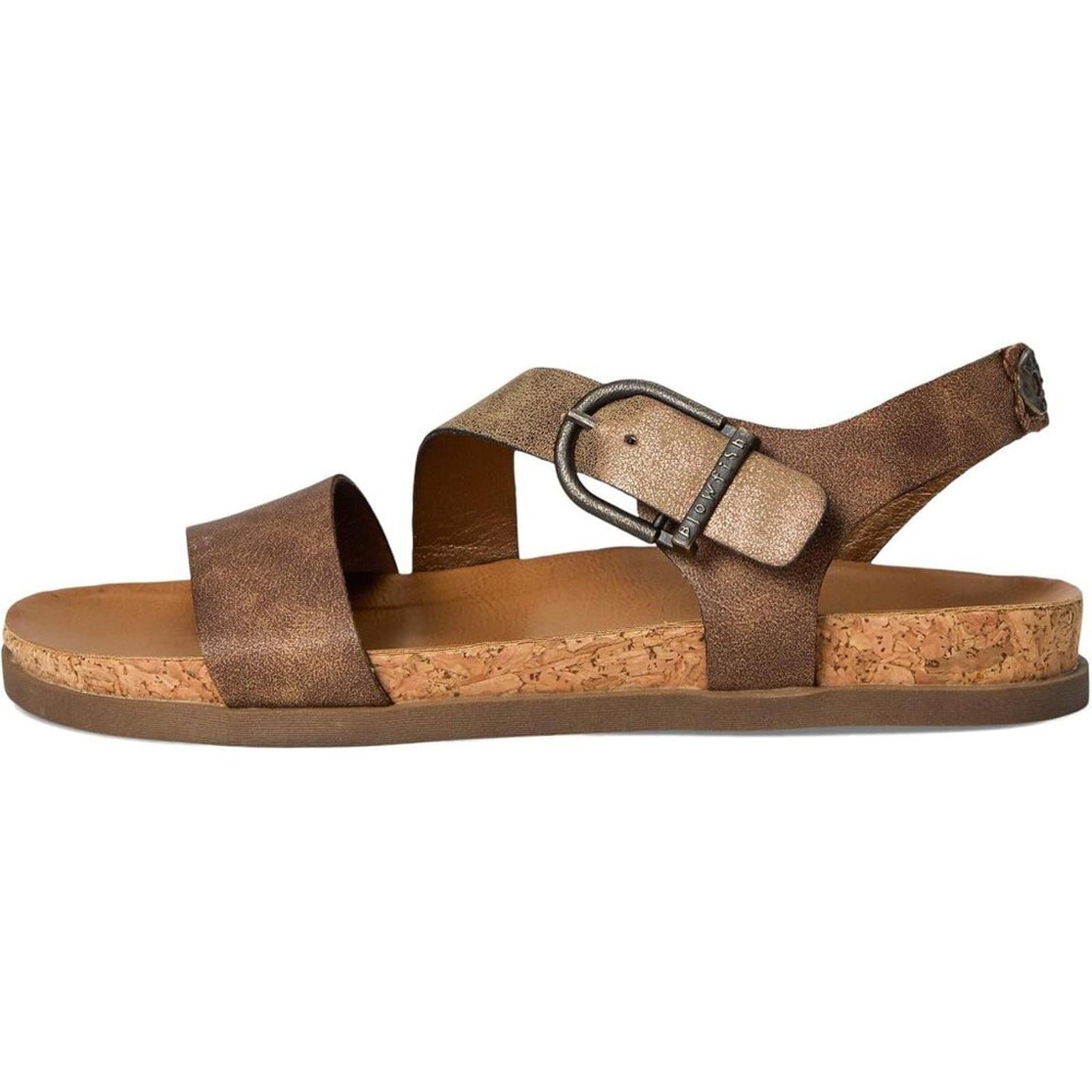 Lance Walnut Faux Leather Sandals