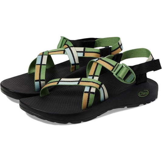 Z1 Classic Green Block Strappy Sandals
