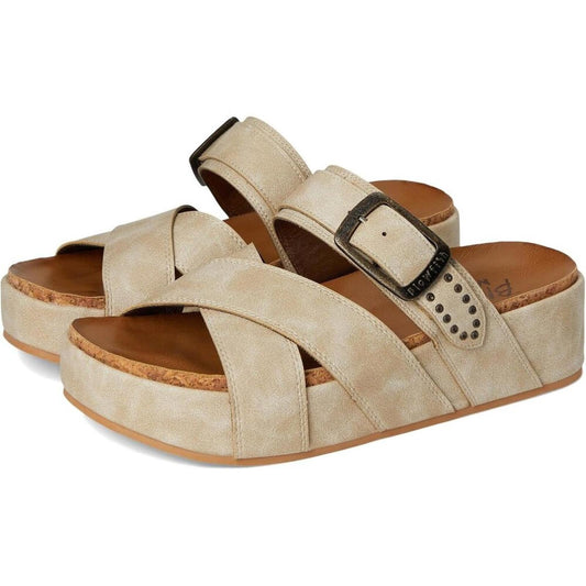Iris Cloud Faux Leather Sandals