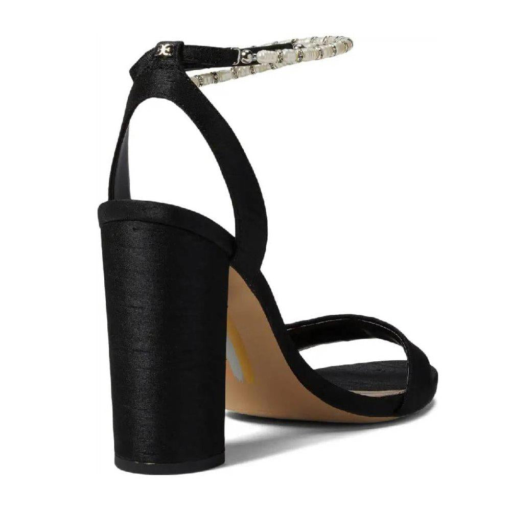 Yanelli Black Ankle Strap Heels