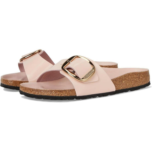 Madrid Light Rose Big Buckle Slide Sandals