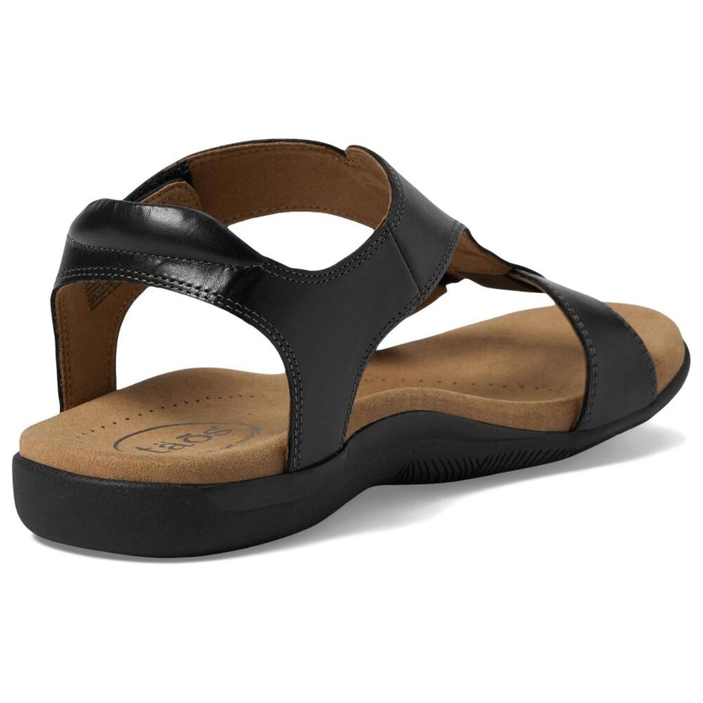 The Show Black Leather Sandals