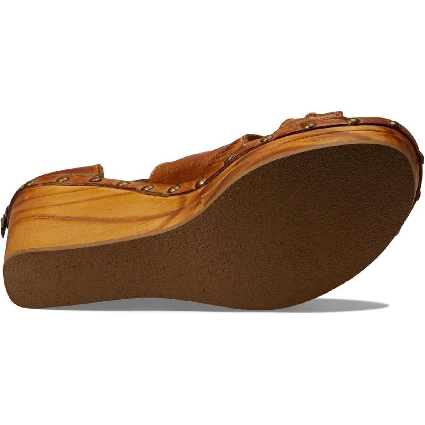 Princess Pecan Dip-Dye Leather Wedge Sandals