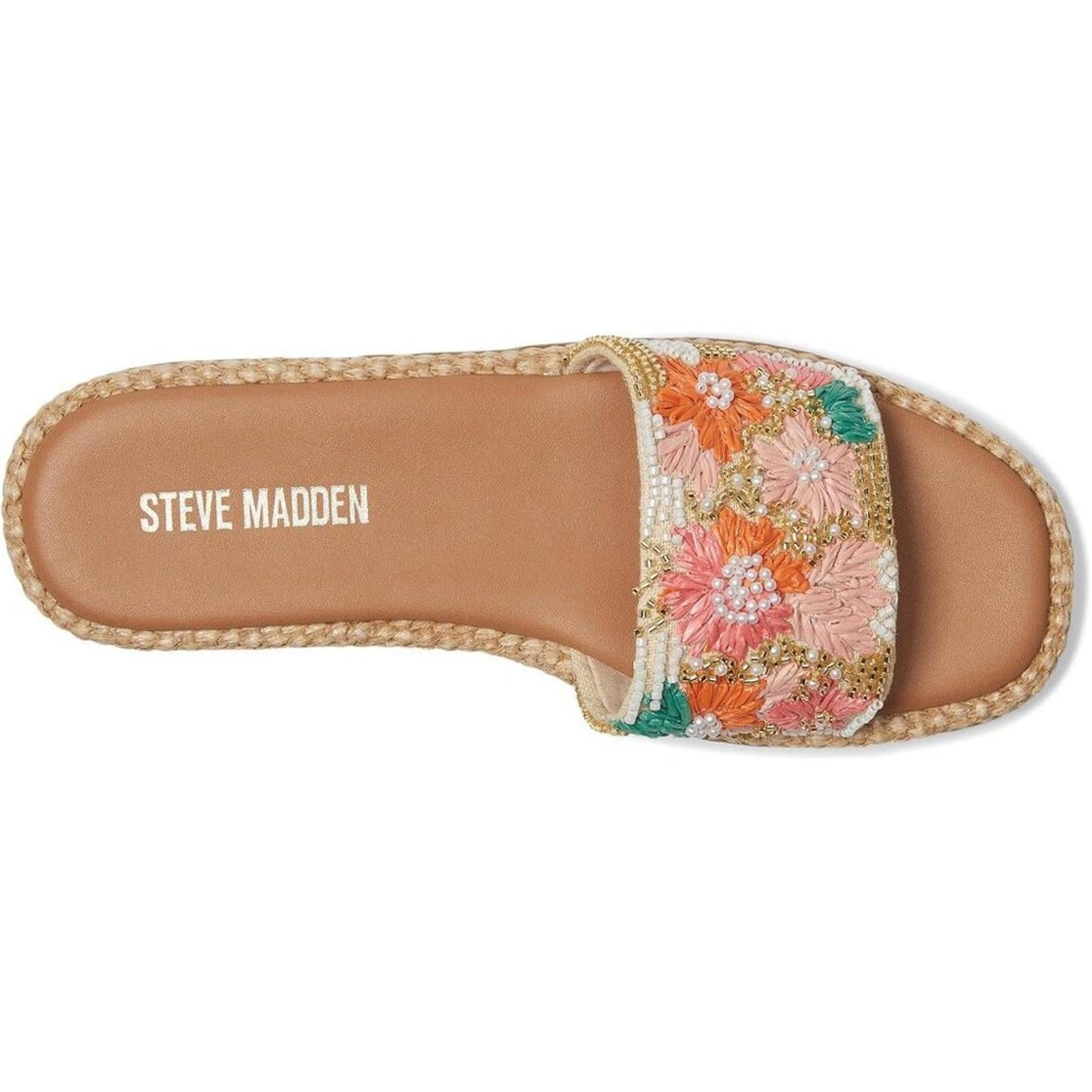 Steve Madden Shoes Boardwalk Floral Multi Slide Sandals