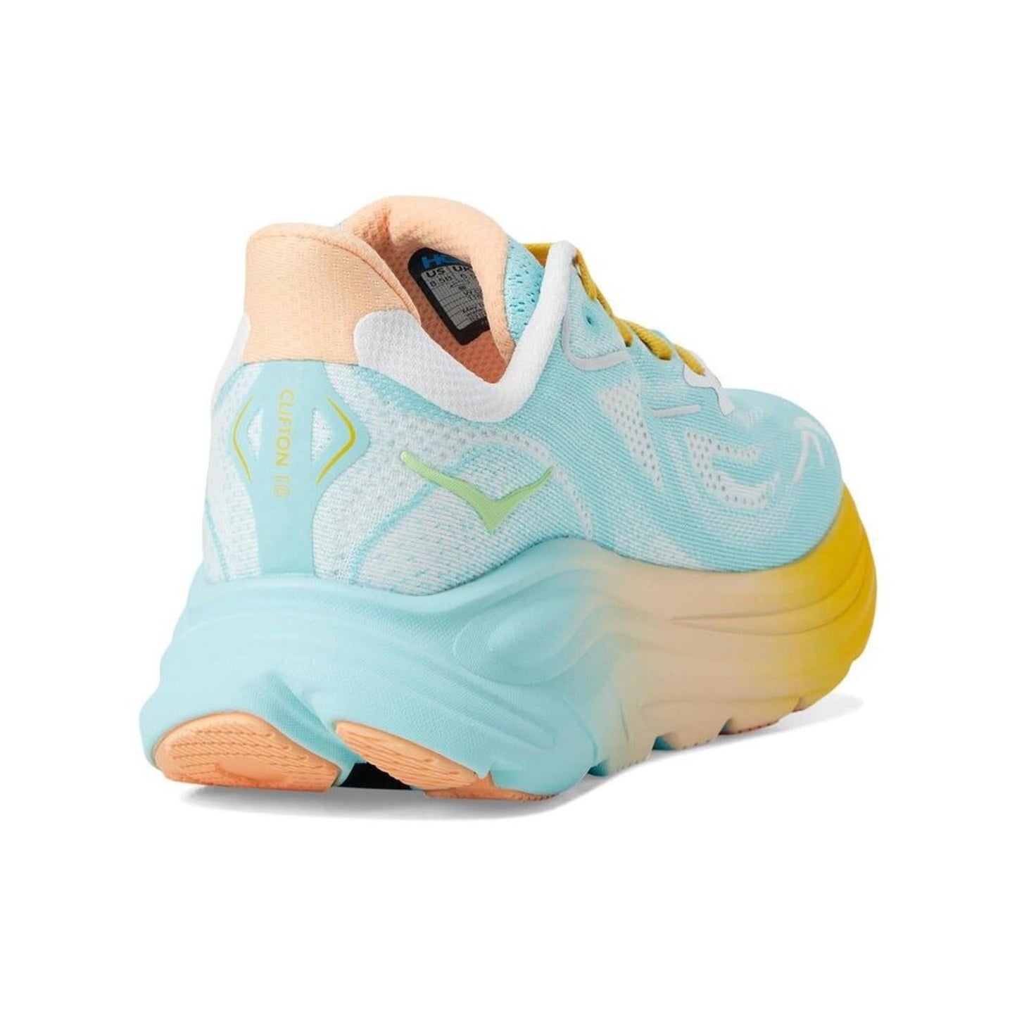 Clifton 10 White Multi Lace Up Sneakers