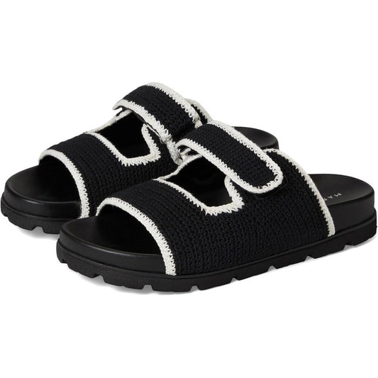 Brinleys Black Multi Slide Sandals