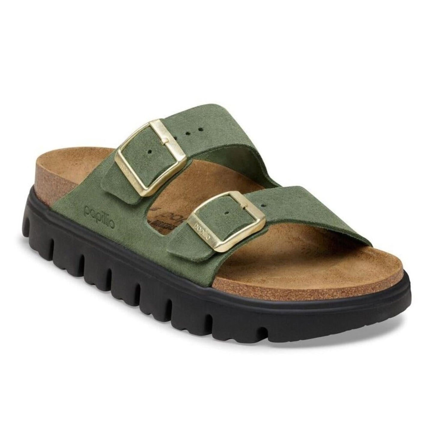 Papillio Arizona Thyme Suede Leather Chunky Sandals