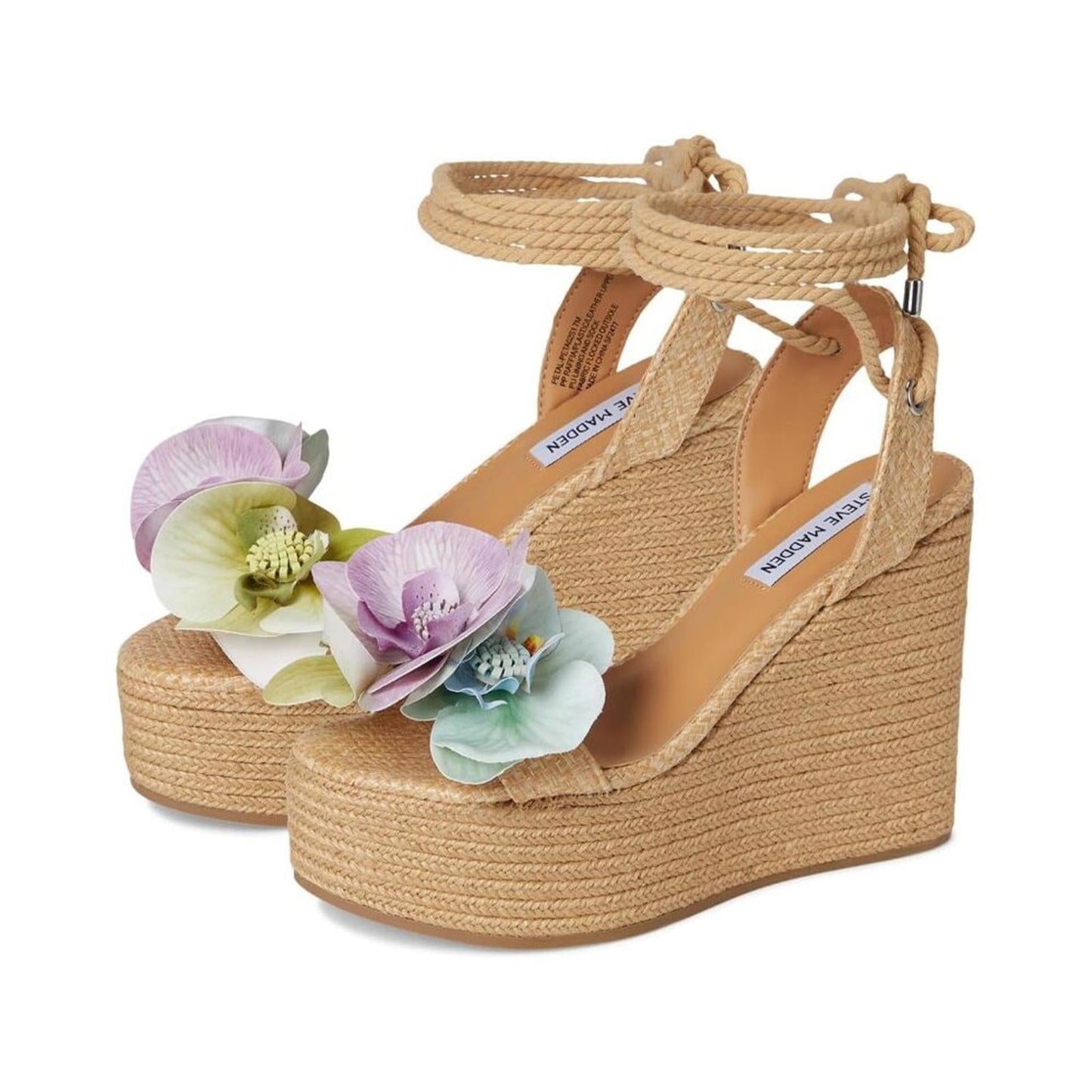 Steve Madden Shoes Petal Turquoise Multi Wedge Sandals