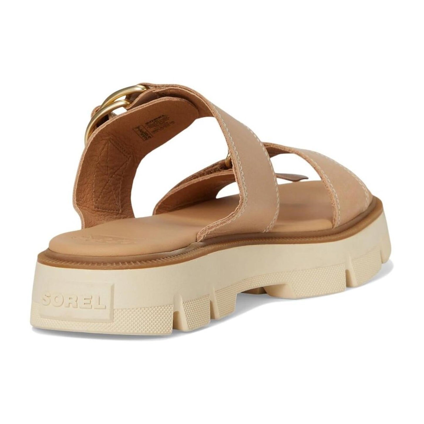 Rein CB Honest Beige Leather Slide Sandals
