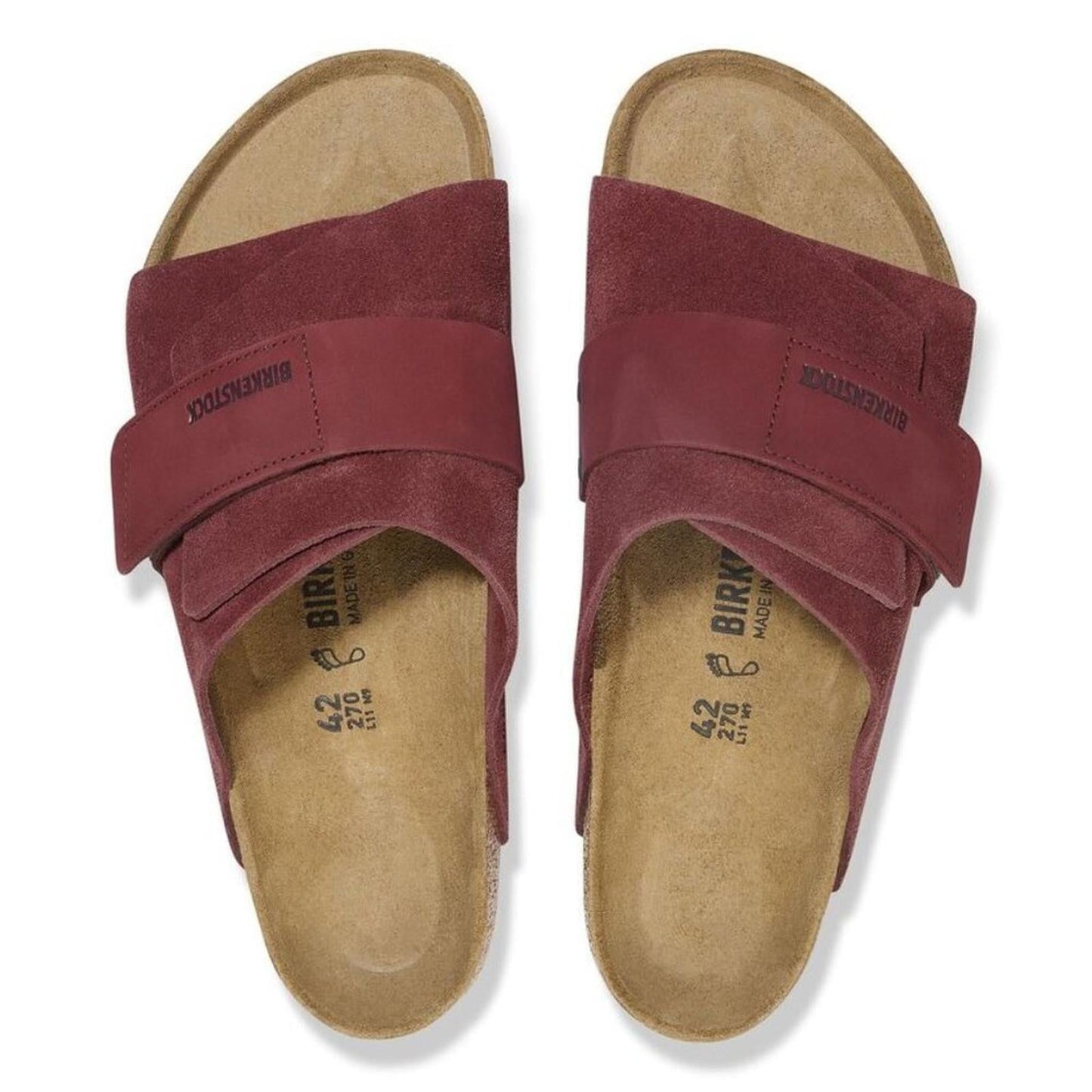Kyoto Zinfandel Nubuck Suede Leather Sandals