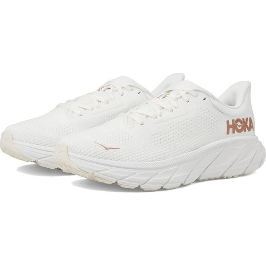 Arahi 7 Blanc De Blanc Rose Gold Lace Up Sneakers