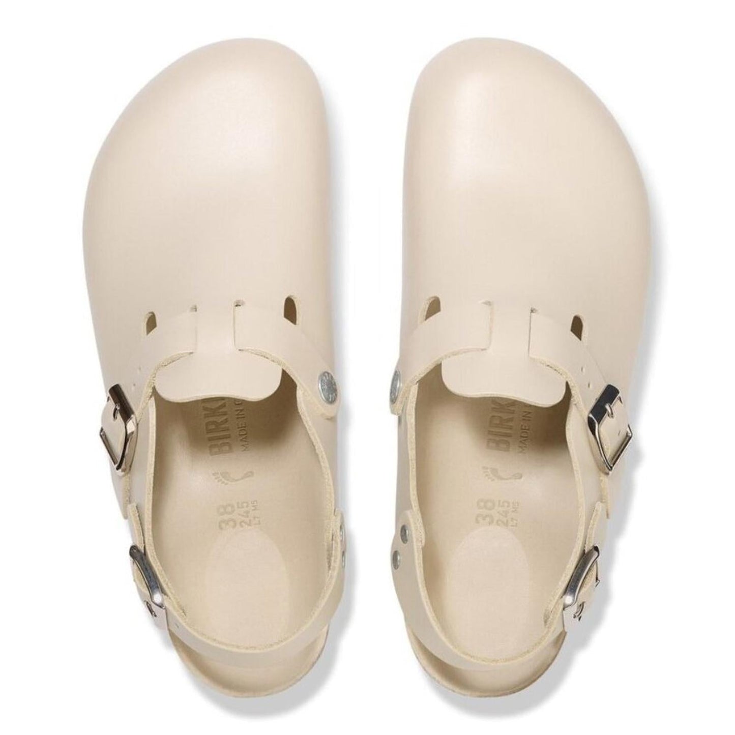 Tokio Oyster Dressy Leather Clogs