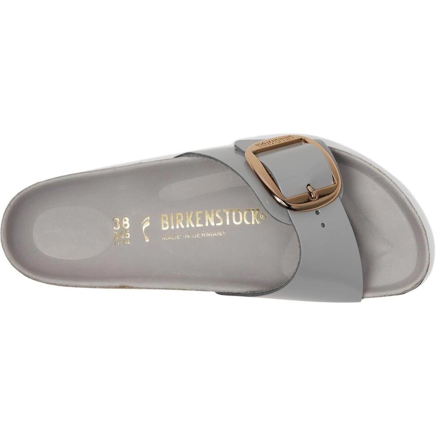 Madrid Stone Coin Big Buckle High Shine Sandals